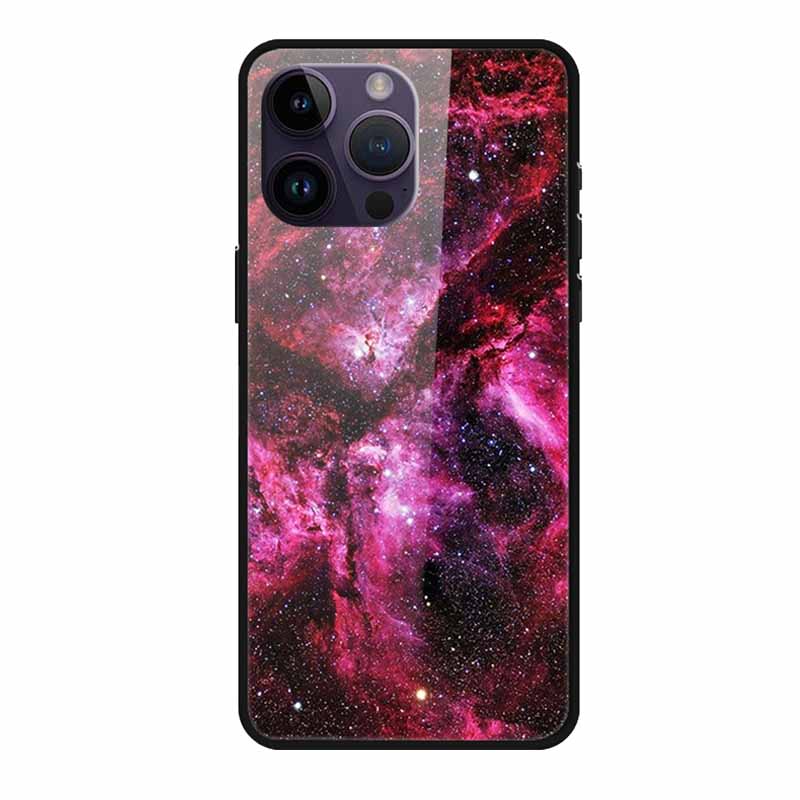 Glass Back Cover For iphone 16 Pro Max Phone Case Soft Bumper Hard Tempered Glass Case For iphone 15 Pro Max Case Funda Shell