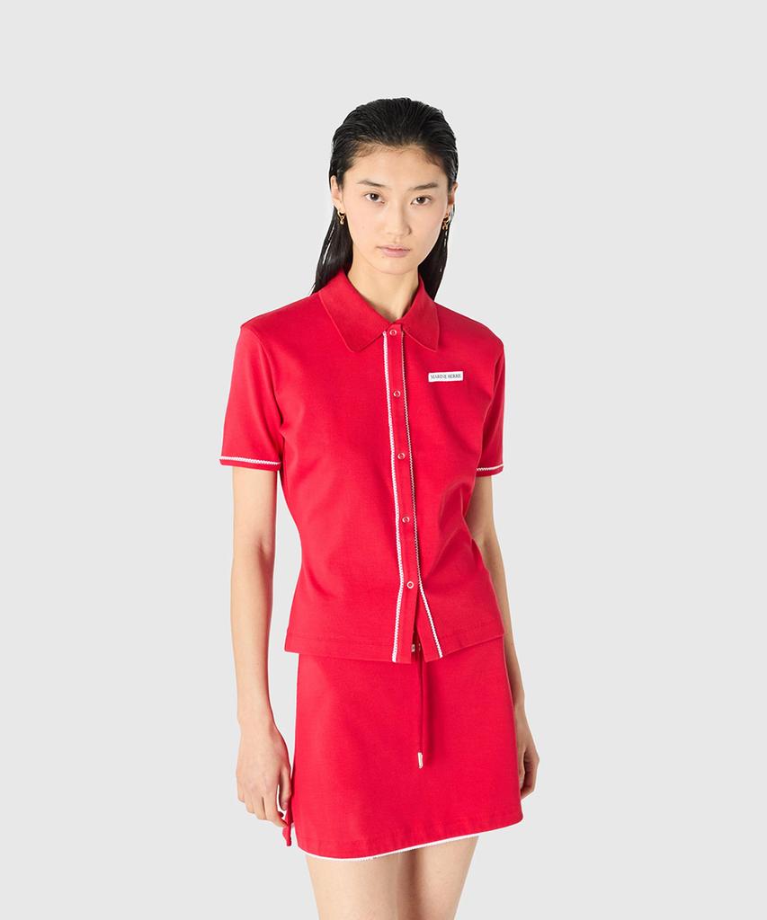 MARINE SERRE (W) Cute 70S Mini Skirt Red Cute 70S Mini Skirt Rd10 Red