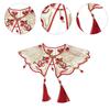 Hanfu Collar False Collar Yunjian Embroidery Lace Studded Bridal Collar Traditional Chinese Hanfu Yunjian