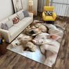 Golden Retriever and Piglet Suitable As a Non-slip Mat for the Living Room or Bedroom Sofa