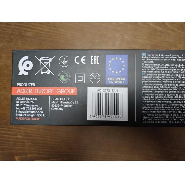 Фен Adler AD 2272 Superspeed