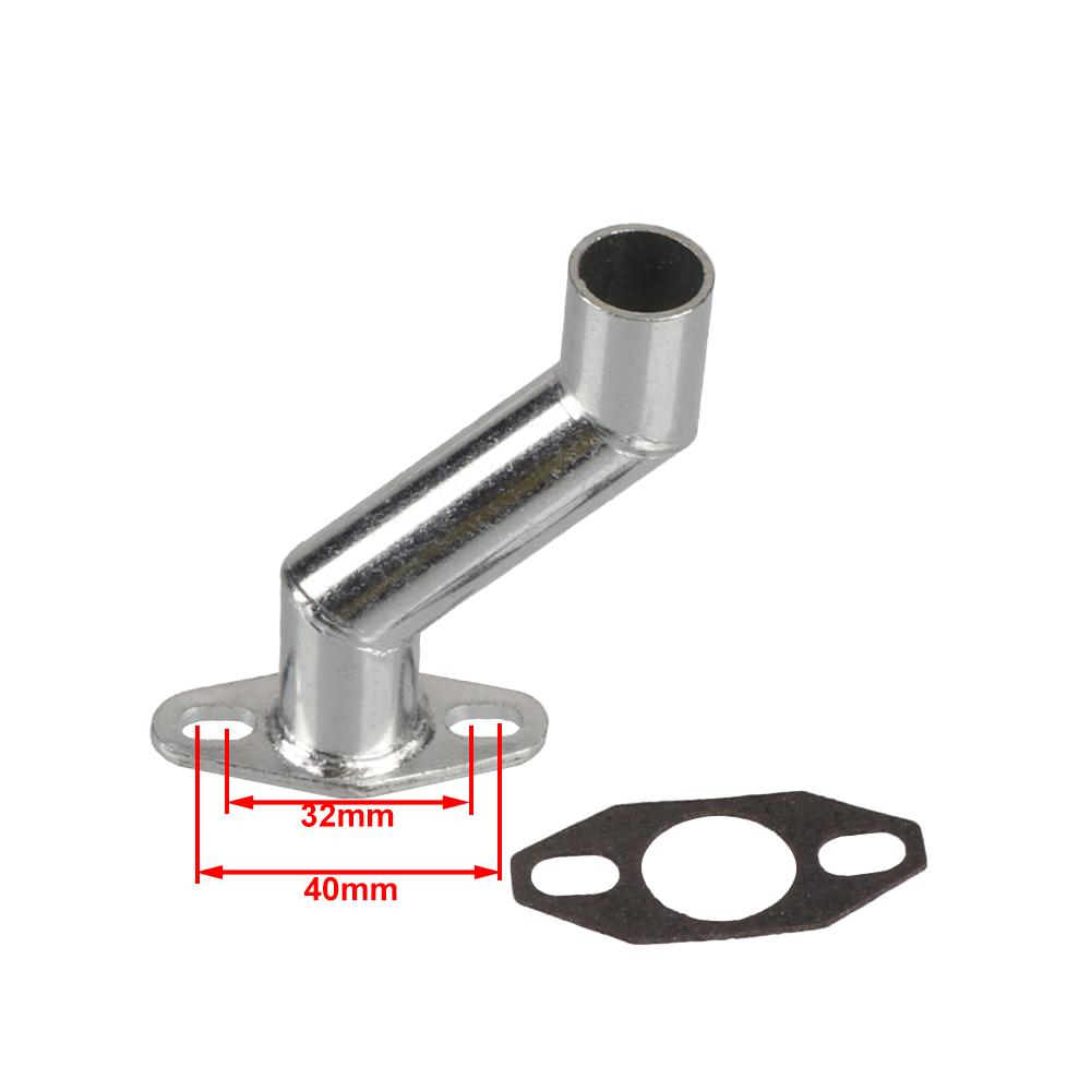 40mm Intake Pipe Long Carburetor Intake Manifold With Gasket for Dual Punch 49cc 60cc 66cc 80cc Motorized Motorcycle Accessories