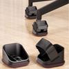 5pcs Soft Soft Felt Bottom Furniture Pads Heavy Duty Straps Design Roller Pads Quiet Anti-Aging Floor Guards Quiet Movement