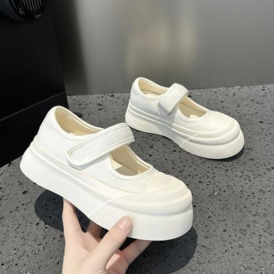 Mary Jane Shoes Women's Sandals Big Head Platform Canvas Shoes