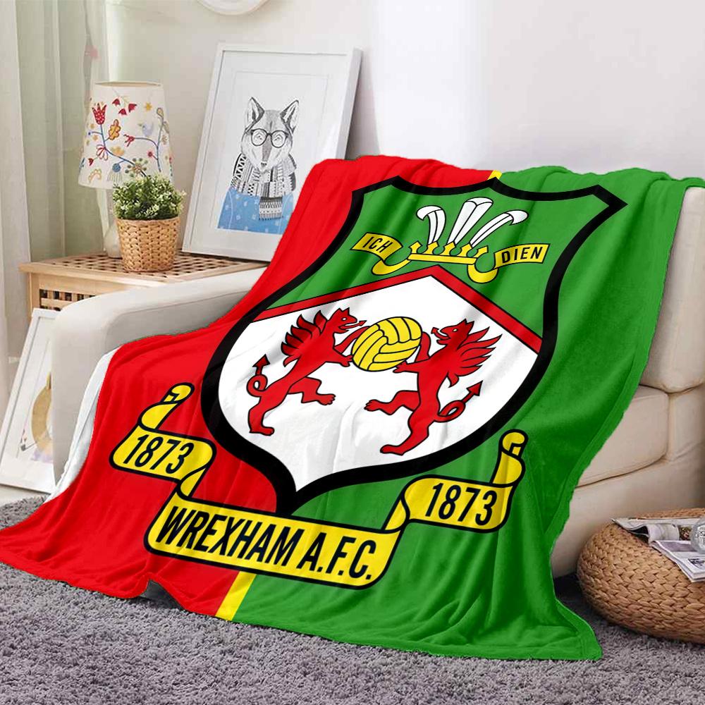 Wrexham Afctowel Blanket, High quality Comfortable for All Seasons, Home Decor, Warmth and Comfort