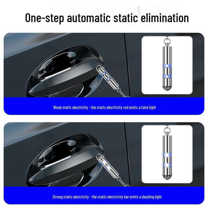 Car Static Eliminator Cartoon Keychain Anti-Static Discharger