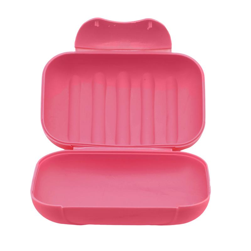 Large small portable outdoor travel Solid color soap box waterproof leak proof cover lock buckle bathroom washbasin home boxes