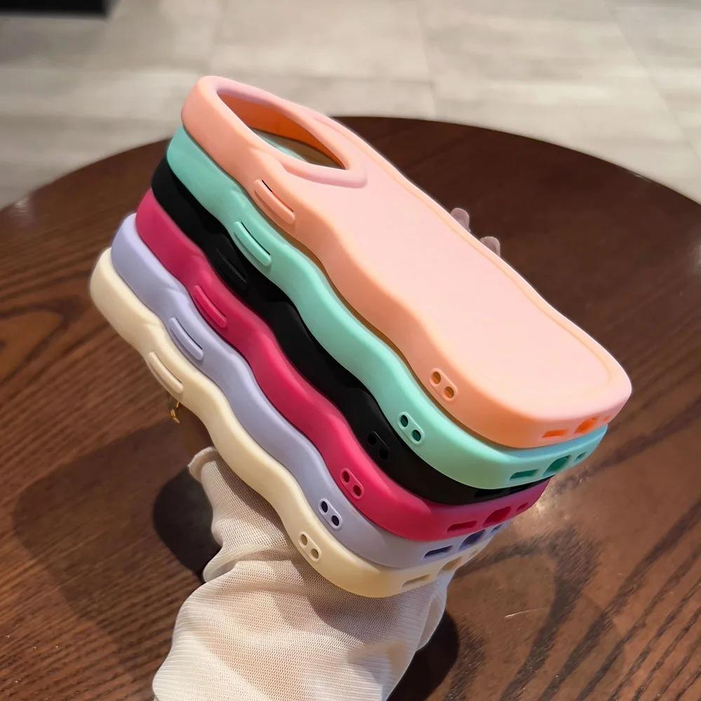 Solid Color Macaron Phone Case for OPPO Reno Realme Silicone TPU Soft Shockproof Protection Cover