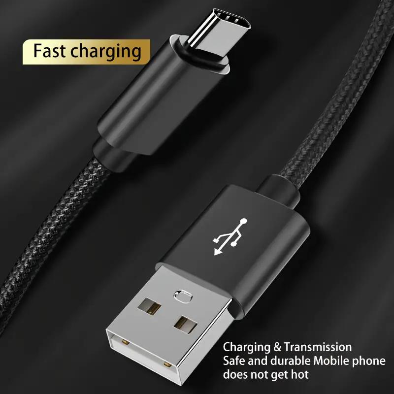2M Long Fast Charging USB Type C Cable for Samsung, Redmi, and OnePlus - High-Speed Data Transfer and Durable Design
