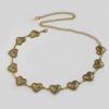 Waist Metal Classic Chain For Women With Heart Pendant And Floral Design For Fashion Accessory
