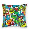 Home Decor Pillowcase Hippie Style Cushion Cover Pop Hip Hop Collection  Decorative