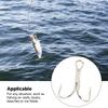 120PCS Treble Fishhooks Set High Carbon Steel High Strength Treble Hooks Kit for Sea Fishing