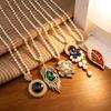 Long Exquisite Crystal Pendant Sweater Necklace for Women, High-End Elegant Versatile Fashion Sweater Chain Jewelry