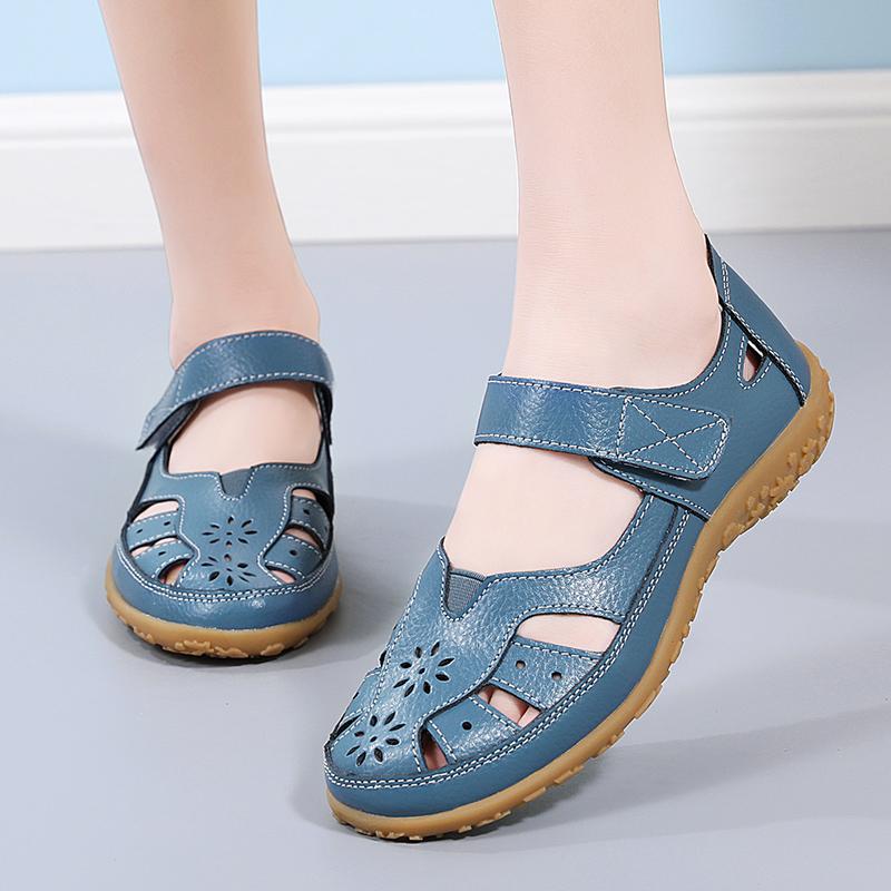2025 Summer Flat Women's Shoes PU Leather Beach Sandals Outdoor Casual Slippers Women Sandals New Loafer Zapatillas Para Hombre