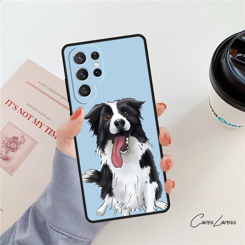 

Border Collie Dog phone case For Samsung Galaxy S24 S25 S23 S22 Ultra Note 10 20 Plus S20 S21 FE Cover Note10 Pro(Plus)