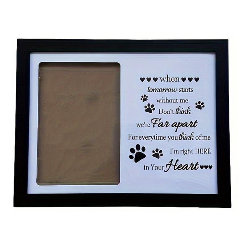 Photo Frame Pet Memorial Pictures Frame with Dog Cats Photo Holder Sympathy Gift Photo Sign Home Desktop Decors