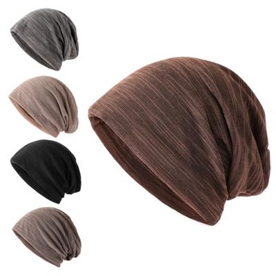 Modische Gestreifte Slouchy Mütze Unisex 1 Stück Hip-Hop Weiche Beanie Mütze