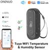WIFI Temperatur- und Feuchtigkeitssensor IP65 Outdoor Wasserdicht Tuya APP Neuer Hygrometer Thermometer Sensor Unterstützung Alexa Google