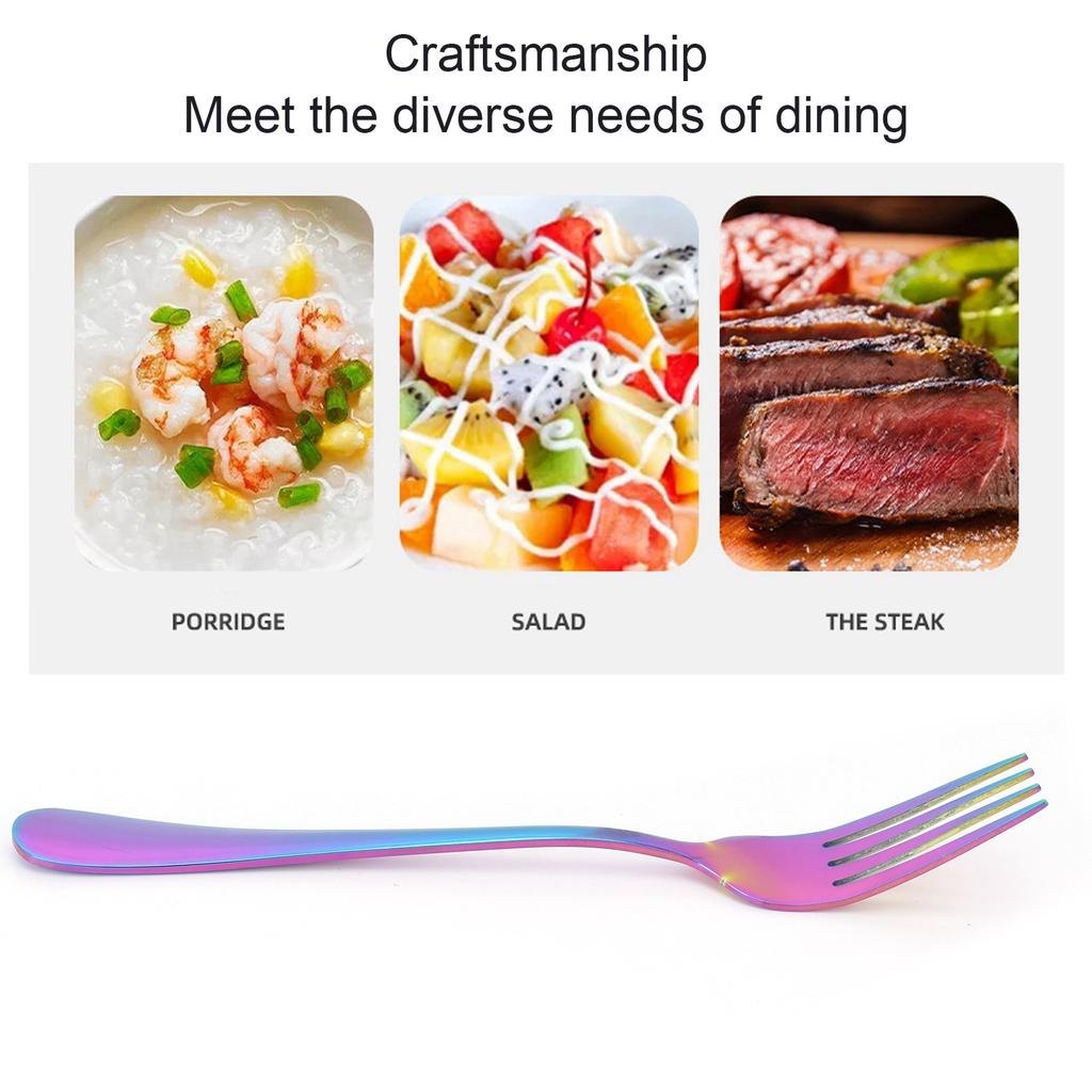 Widelec Stal Nierdzewna     Sztućce Nadające się do Restauracji Kuchni Domowej