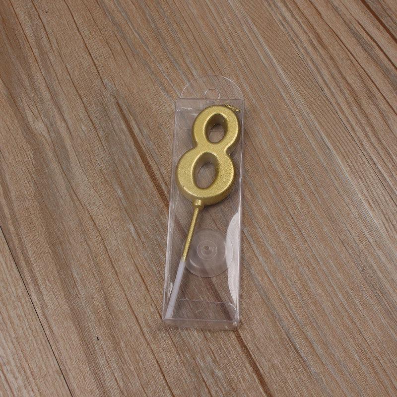 LIEI Golden Number Birthday Cake Topper