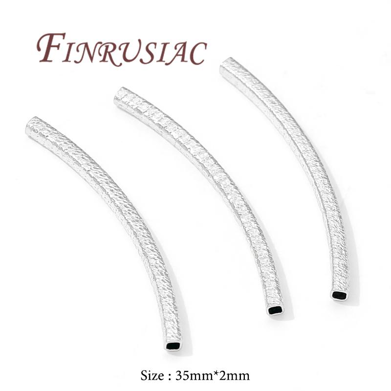 

35mm*2mm 18K Gold Plated Tube Spacer Beads Connectors For Handmade DIY Bracelet Necklace Jewelry Making Accessories 10 pieces