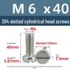 Yigu 304 Stainless Steel Slotted Pan Head Screws M1.6-M10