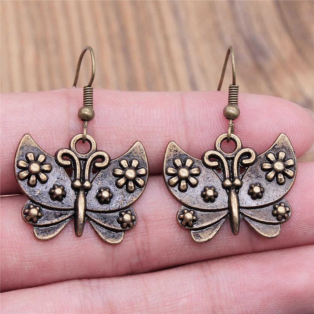 29 Styles New Design Vintage Butterfly & Dragonfly Insect Pendant Drop Earrings For Women Fashion Jewelry Wholesale Factory