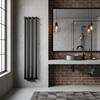 Luxrad Azure bathroom radiator 150x33.2 cm matt black STR ZDC 416 W