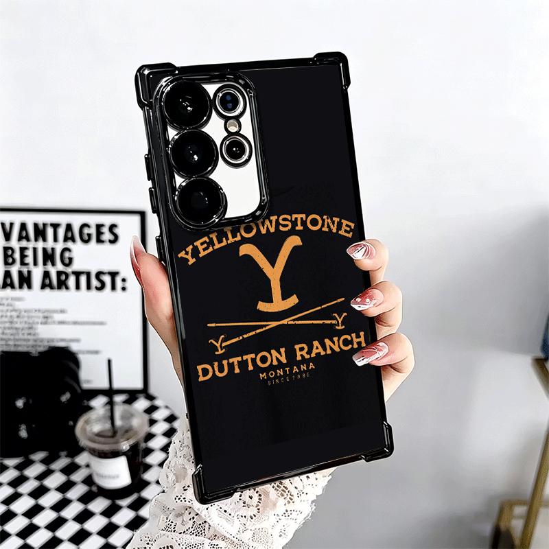 Y-Yellowstones TV Soft Phone Case For Samsung Galaxy S26 Ultra S25 Edge S24 FE S23 Plus S22 S21 + S20 Plating Anti-Fall Fundas