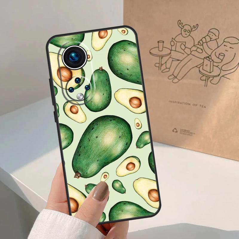 Avocado Pattern For Honor Magic 8 7 6 5 Pro Case For Honor X9d X9c X9b X9a X8c X8b Win 200 400 50 70 90 Lite