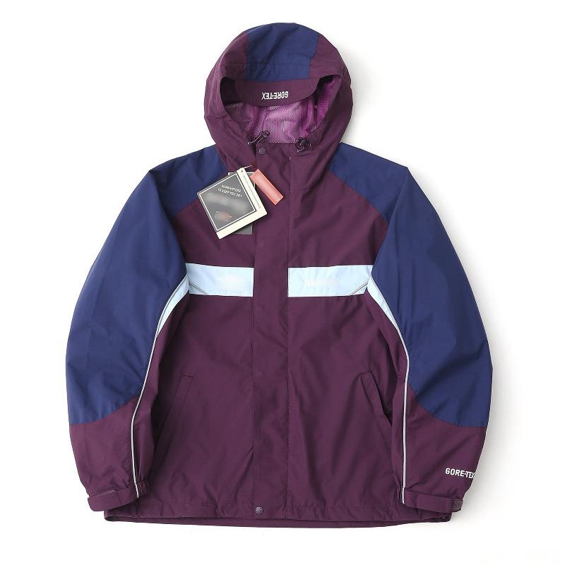 Men's and women's alphabet decal waterproof hooded zipper jacket