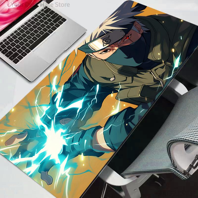 Mouse Pad Naruto Large Gamer Gaming Accessories Speed Keyboard Rubber Lock Edge Desk Mat Laptop Mousepad Durable Anime