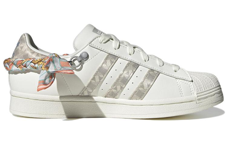 Adidas Originals SUPERSTAR Skateboard Shoes Women's Low Top Tea White H03726