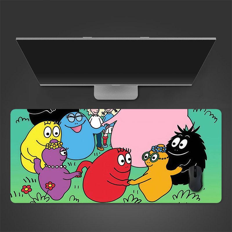 The Barbapapa Family Mouse Pad, Large Gaming Desk Mat, Non-slip XXL Mousepad for Laptop & Tablet, Mini PC Playmat with Stitched Edges
