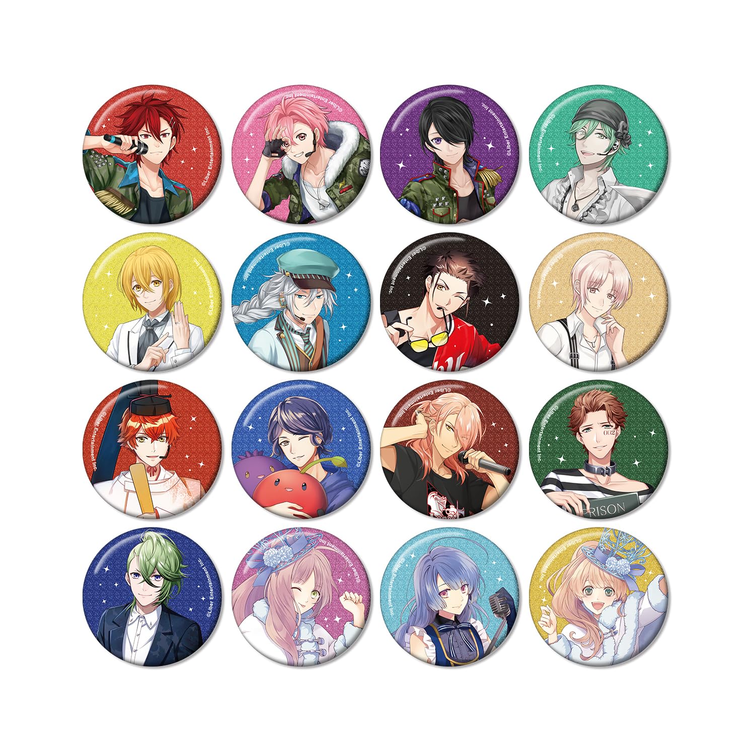 

Trading Glitter Can Badge Box IChu ver.B 16-Piece