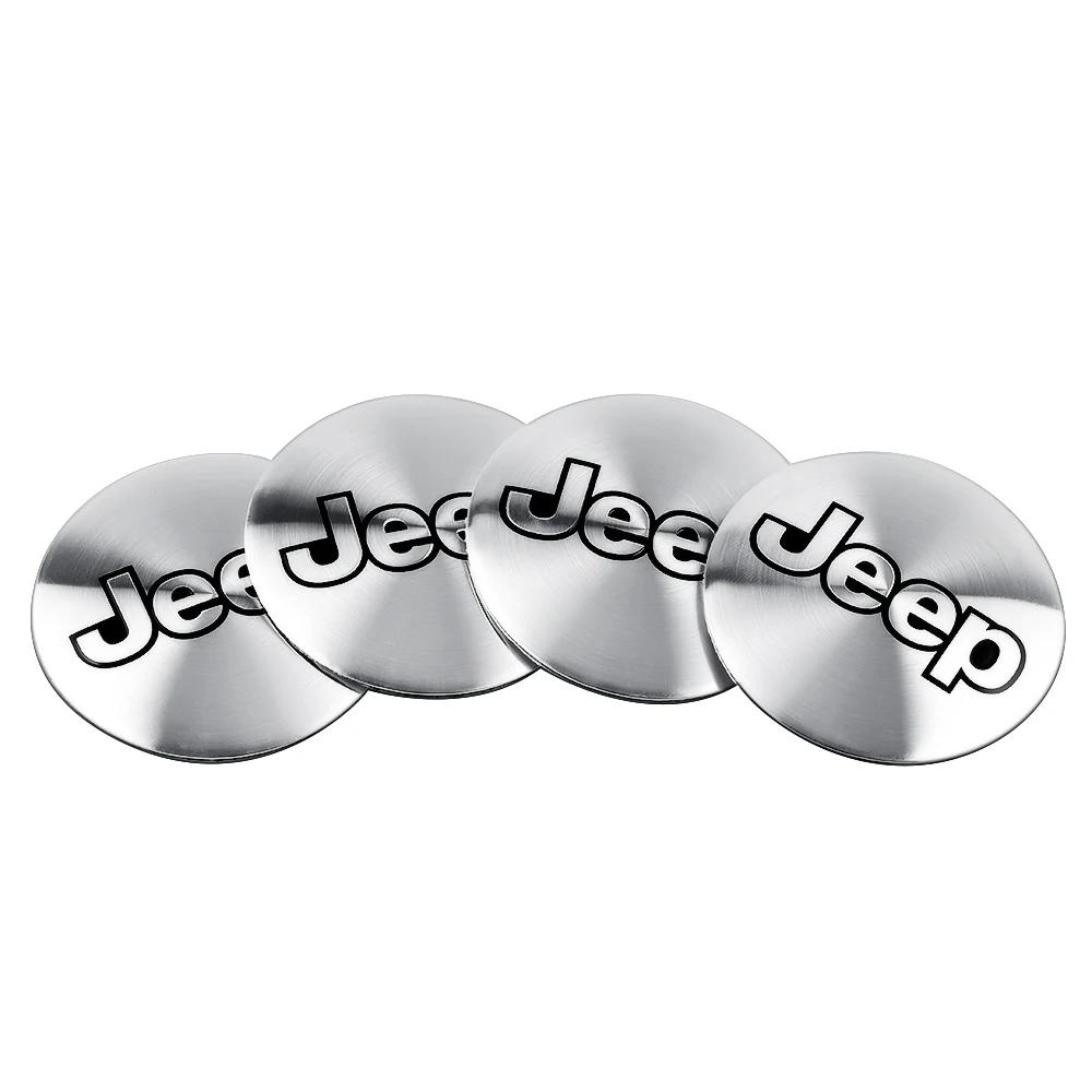 For Jeep 60mm Car Wheel Center Hub Cap Logo Tyre Rims Badge Cover For Jeep Wrangler Jk Renegade Compass Grand Cherokee Gladia