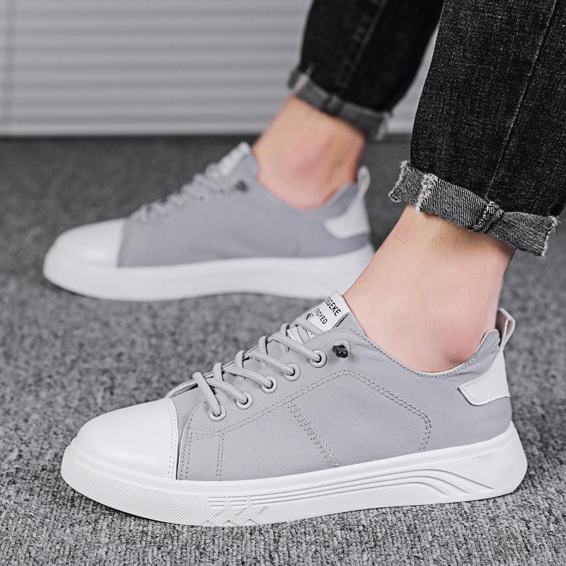 Summer Canvas Shoes Men's Fashion Lightweight Breathable Walking Casual Korean Style Comfortable Shoes