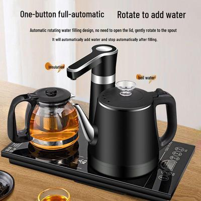 Durable Integrated Kettle & Tea Tray with Auto Power-Off for Home Use - Ideal for Tea Brewing & Water Boiling.