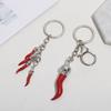 Chili Pendant Keyring Pepper Shaped Keychain Ornament Stylish Bag Embellishment