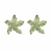Temperament Enamel Earrings Fairy Ear Studs Jewelry Large Flower Earrings  Bride
