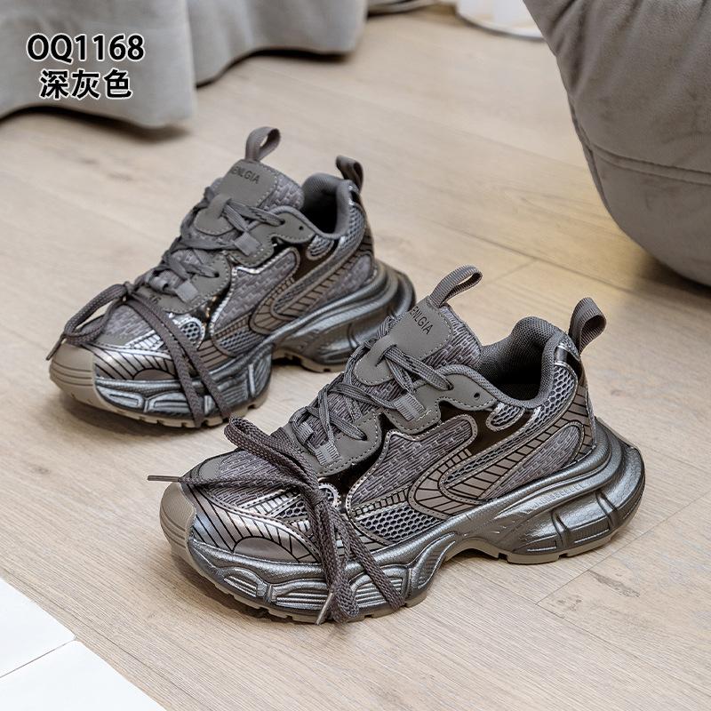 Daddy shoes red spring and autumn new lace-up ins trendy casual European super fire sports shoes