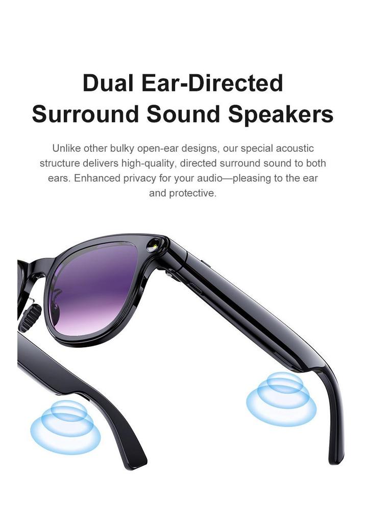 AI Smart Glasses: 8MP HD Camera, Bluetooth Calls, Voice Assistant & Real-time Translation