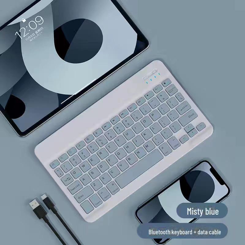 Universal 10-Inch Bluetooth Keyboard & Mouse Set for iPad, iPhone, Android & Tablets