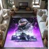 Lewis Hamilton Tappeto in Velluto di Cristallo Morbido Anti?Tappetino Antiscivolo Comodo per Casa Soggiorno Camera da Letto Tappeto Decorativo