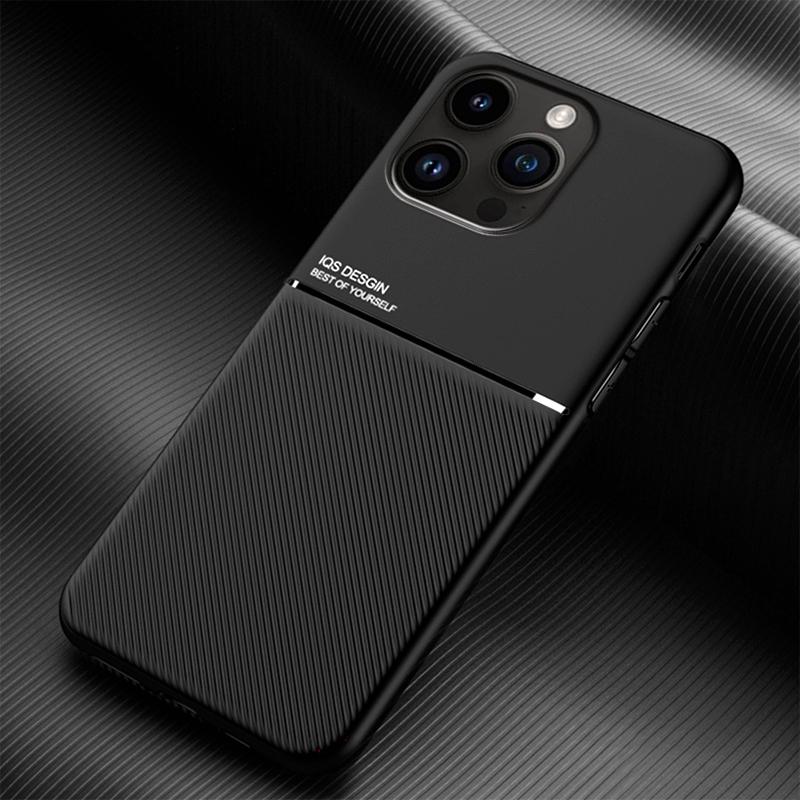 Luxusní kožené pouzdro pro iPhone 14 13 12 11 Pro Max Mini XS X XR 8 7 Plus SE 2020 Vestavěný kovový držák krytu do auta A