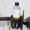 2-in-1 Becher-Handyhalter Kinderwagen-Becherhalter mit Handyhalter Universeller Fahrrad-Golfwagen-Becherhalter für Rollstuhl Roller
