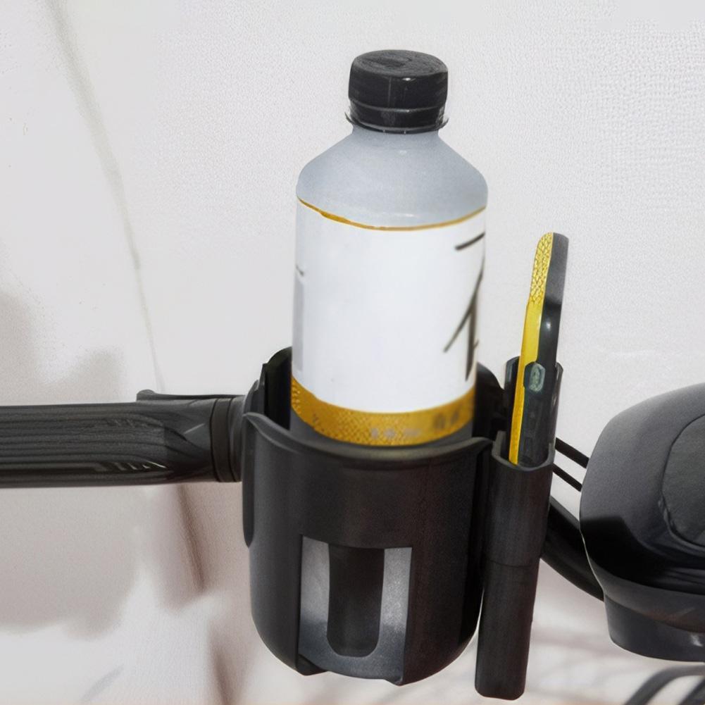 2-in-1 Becher-Handyhalter Kinderwagen-Becherhalter mit Handyhalter Universeller Fahrrad-Golfwagen-Becherhalter für Rollstuhl Roller