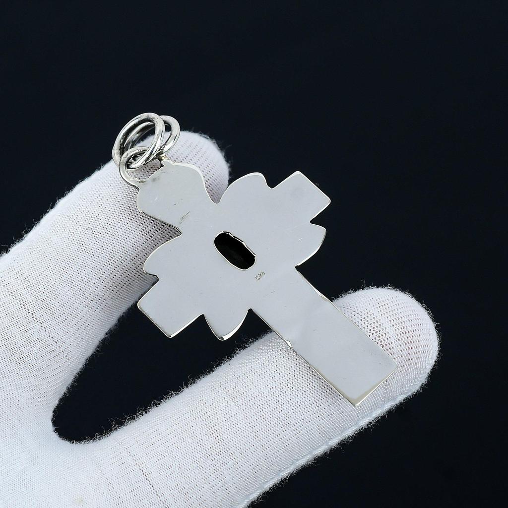 Labradorite Natural Pendant, 925 Sterling Silver Pendant, Labradorite Jewelry Necklace Pendant, Valentine's Day Gifts, Mother's Day Gift Her