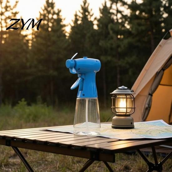 Personal Misting Fan for Hot Weather Handheld Spray Fan, Portable with 400ml Water Travel Tank, Summer Cooling Outdoor Camping Battery Operated