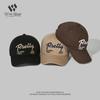 Street tide brand letter embroidery baseball cap men's and women's versatile cap production